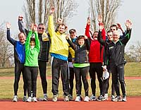 Diabetiker beim Training für den Novo Nordisk Gutenberg-Marathon