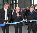 Brandenburgs Wissenschaftsministerin Kunst, TH-Präsident Ungvári und TK-Gesundheitsmanager Holm (v.r.n.l.) eröffnen gemeinsam die TK-Lounge Brandenburgs Wissenschaftsministerin Kunst, TH-Präsident Ungvári und TK-Gesundheitsmanager Holm (v.r.n.l.) eröffnen gemeinsam die TK-Lounge