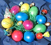 Ostereier, das Herz und der Cholesterinspiegel.