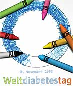 Plakat zum Weltdiabetestag